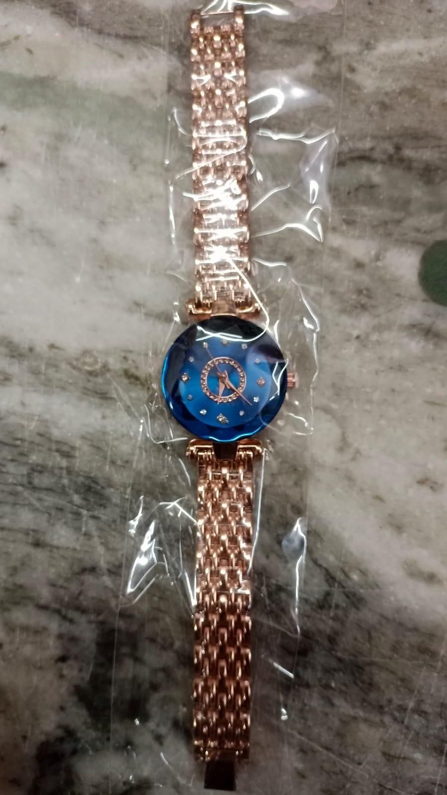 Blue Diamond Quartz Watch